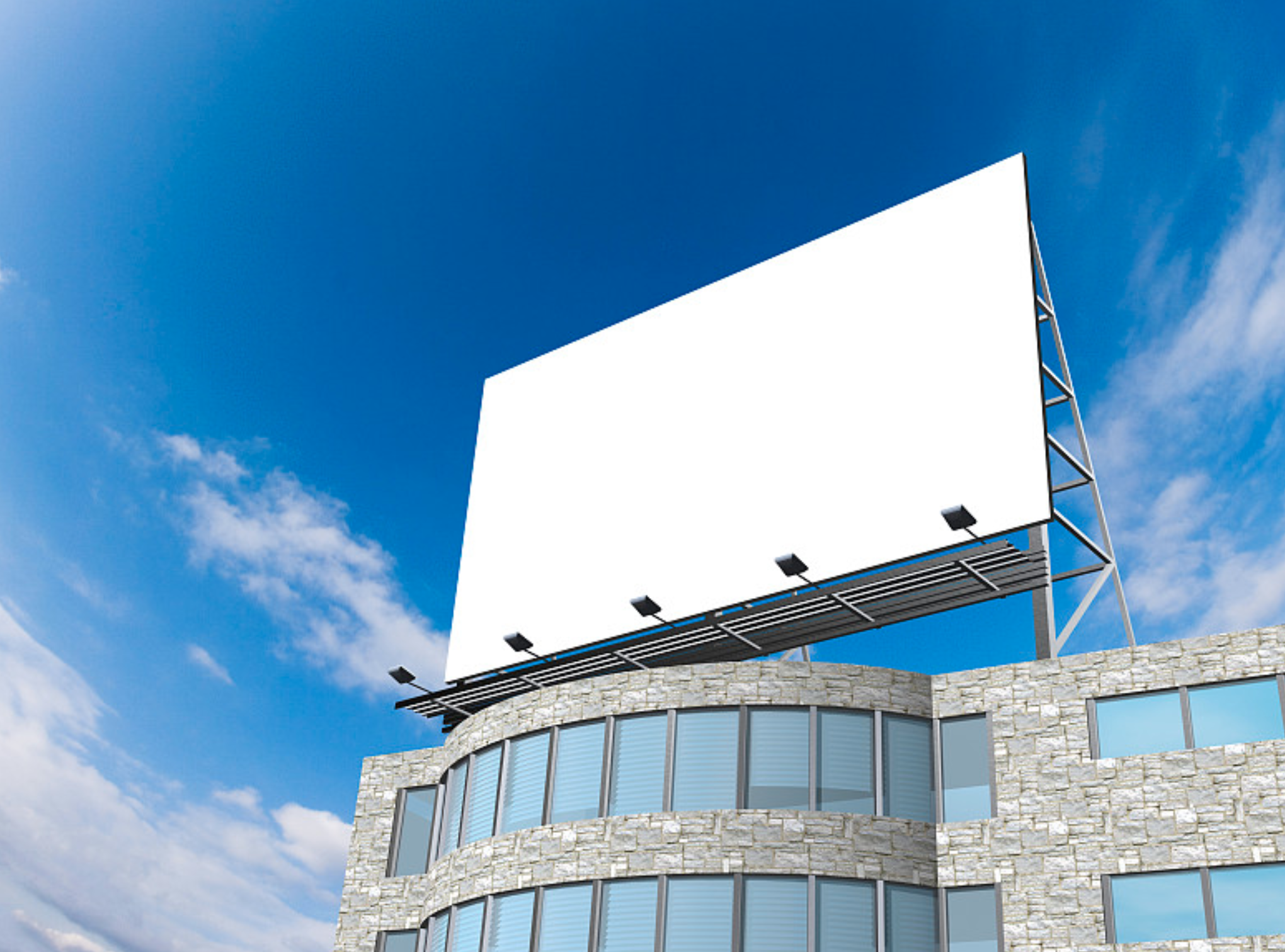 Outdoor billboard using FLEX Composite media